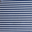 Swim Knit Nylon Spandex Harmony Blue and White 1/4" Stripe