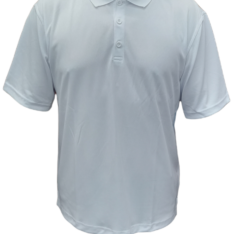 Vision Polo Coolon Polyester Fabric - White, Regular Fit (1 Piece)