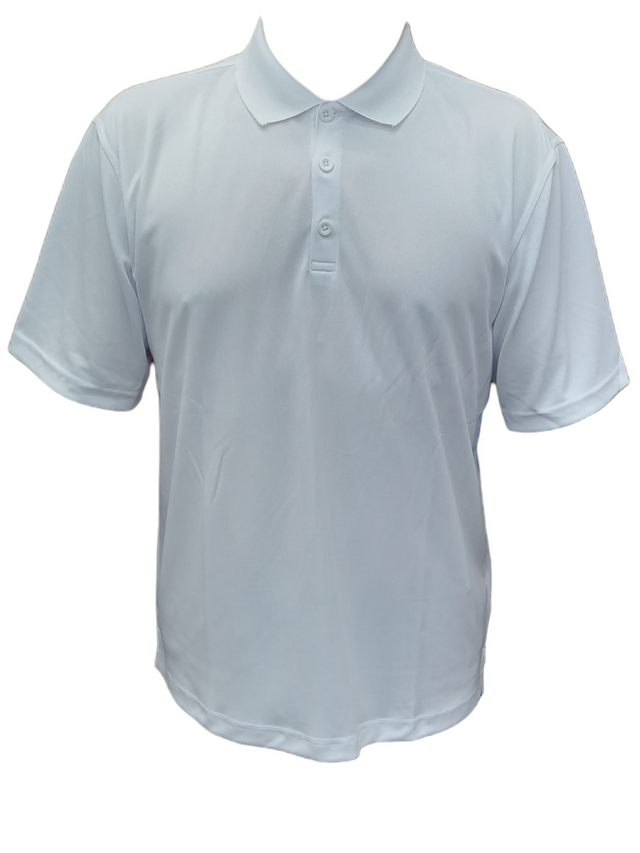 Vision Polo Coolon Polyester Fabric - White, Regular Fit (1 Piece)