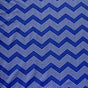 Nylon Lycra Swim Knit White Zig Zags Royal Blue