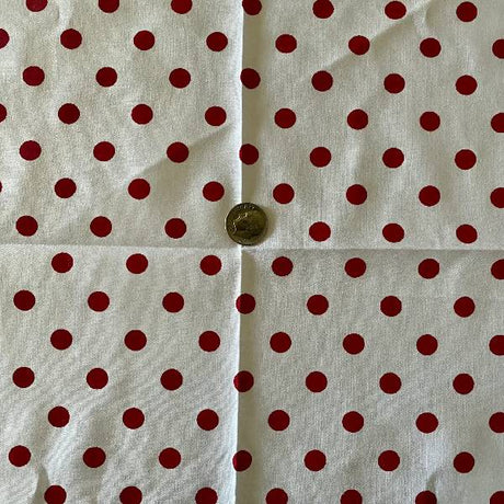 1 Yard Small Polka Dot Poly Cotton Fabric Multi Color for Apparel Crafts 60 Inch Width