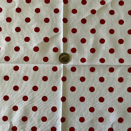 Small Polka Dot Poly Cotton Fabric - Multi-Color Polka Dots, 60" Width