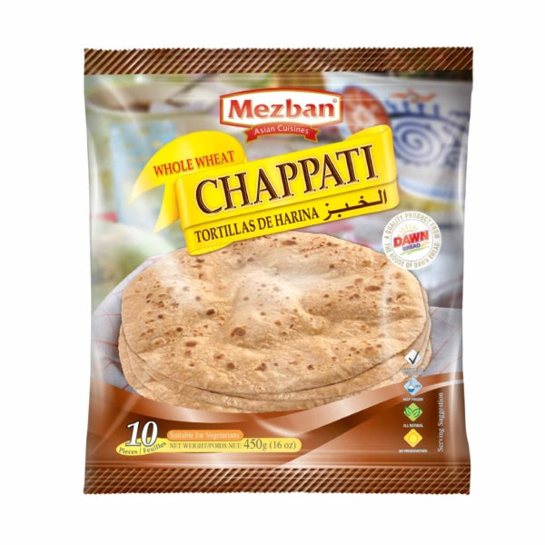 Mezban Whole Wheat Chappati 10 Pcs