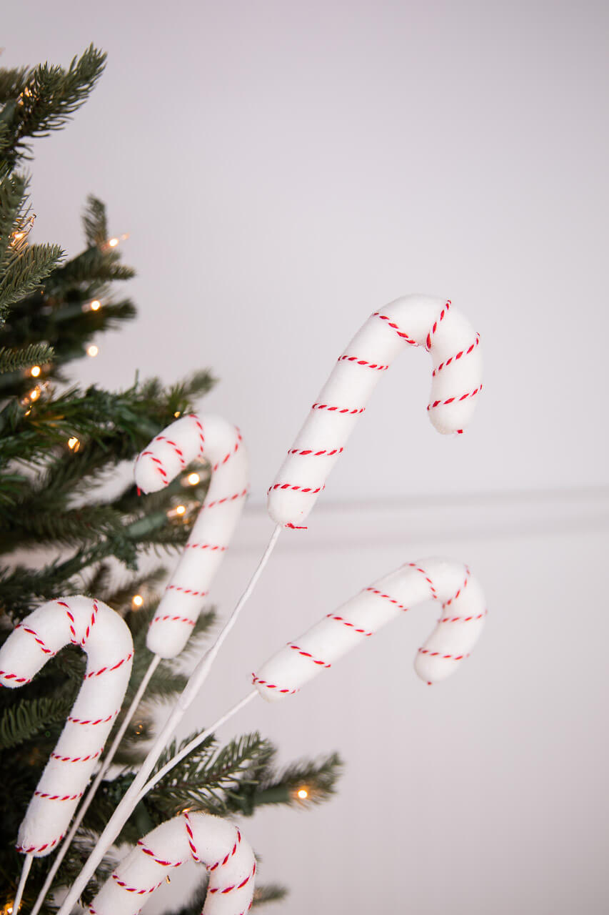 32” Striped Candy Cane Spray