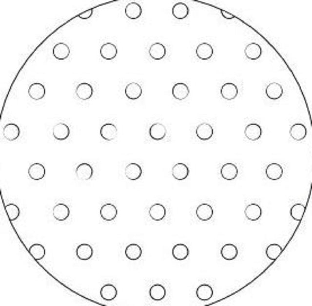 Vent Hole Vinyl Fabric - White, Vent Hole, 20" Width (1 Foot)