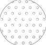 Vent Hole Vinyl Fabric - White, Vent Hole, 20" Width (1 Foot)