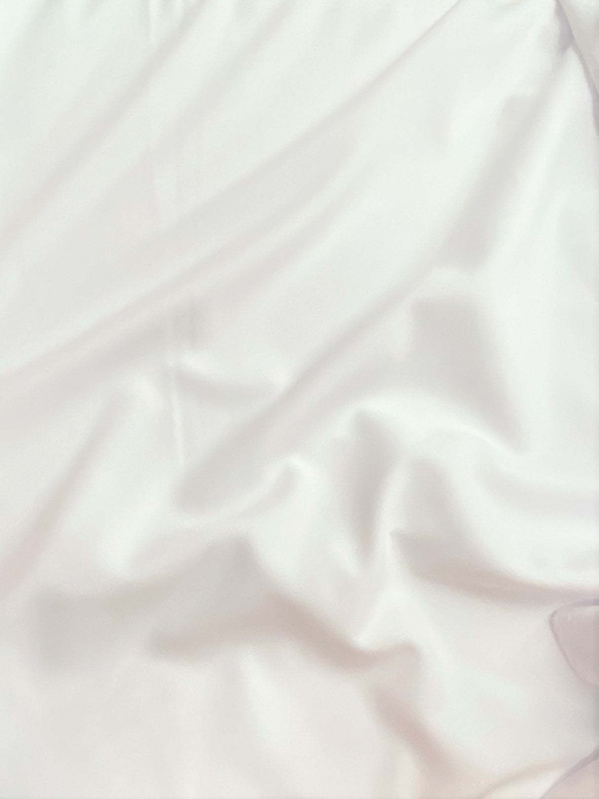 White Scuba Polyester Fabric - White, 59"-60" Width