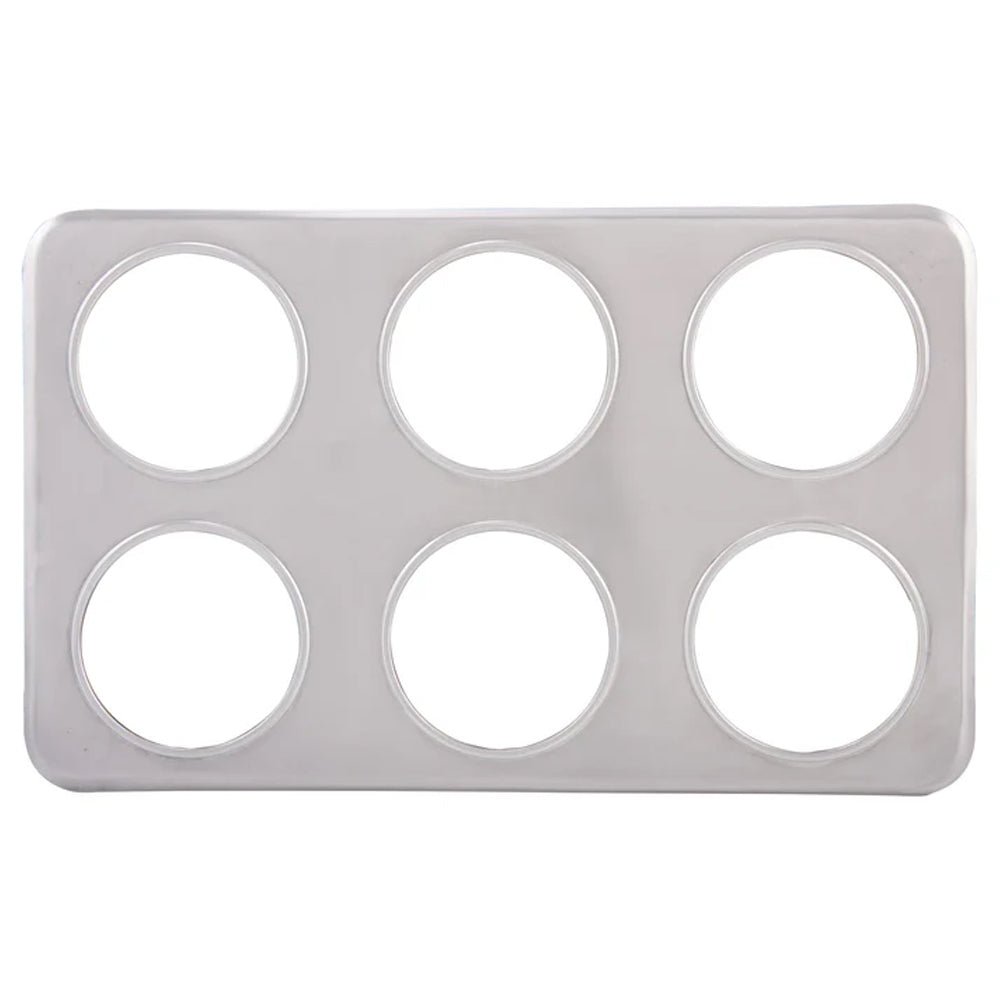 Winco ADP-444 Adaptor Plate Stainless Steel - Six 4-3/4" Holes