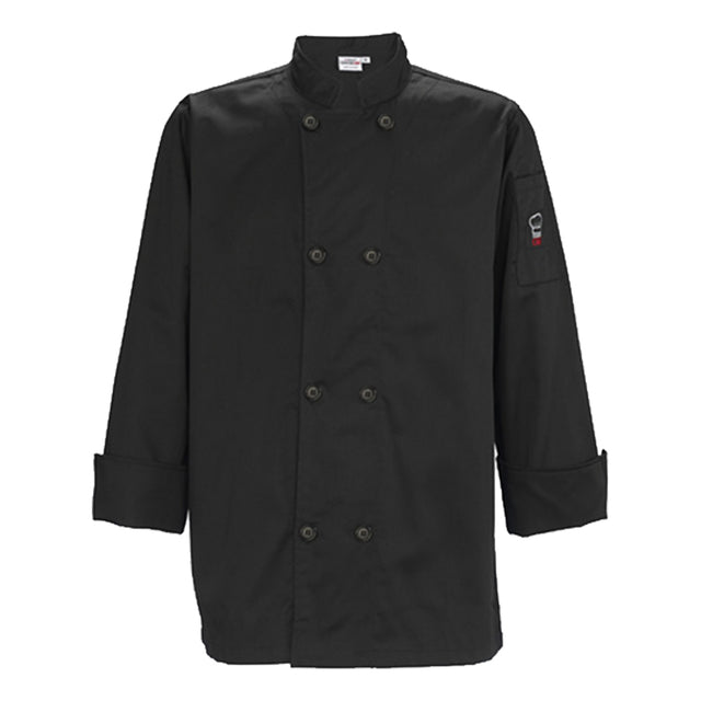 Winco Black Chef Jacket - Medium