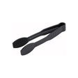 Winco Black Polycarbonate Flat Tongs, 6"