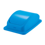 Winco Blue Polypropylene Lid for PTC-23L Trash Can