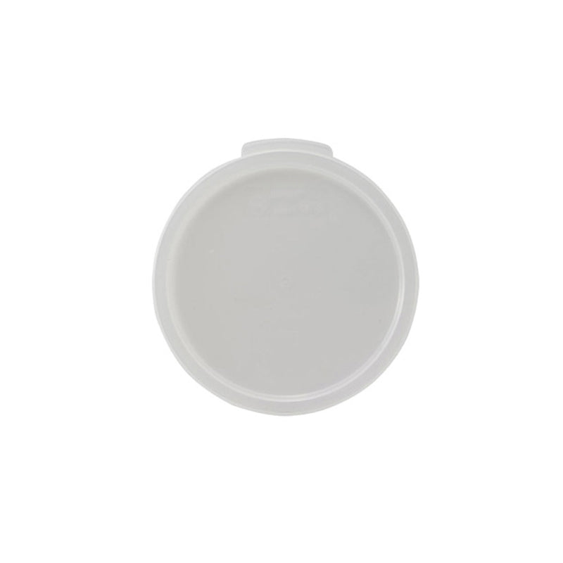 Winco Lid for 6 & 8 Quart Round White Polypropylene Food Storage Containers, PPRC-68C