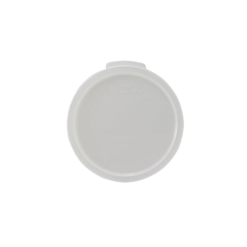 Winco Lid for 6 & 8 Quart Round White Polypropylene Food Storage Containers, PPRC-68C