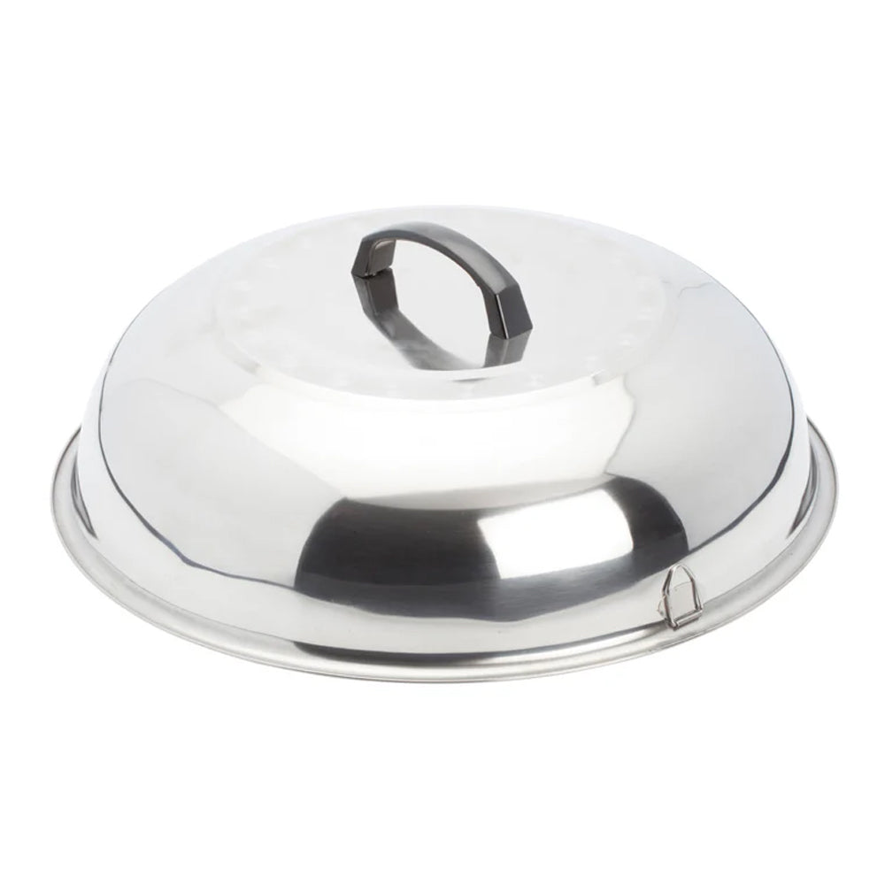 Winco Stainless Steel Wok Cover, 17-3/4" Diameter
