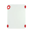 Winco White & Red Cutting Board, 15" x 20"