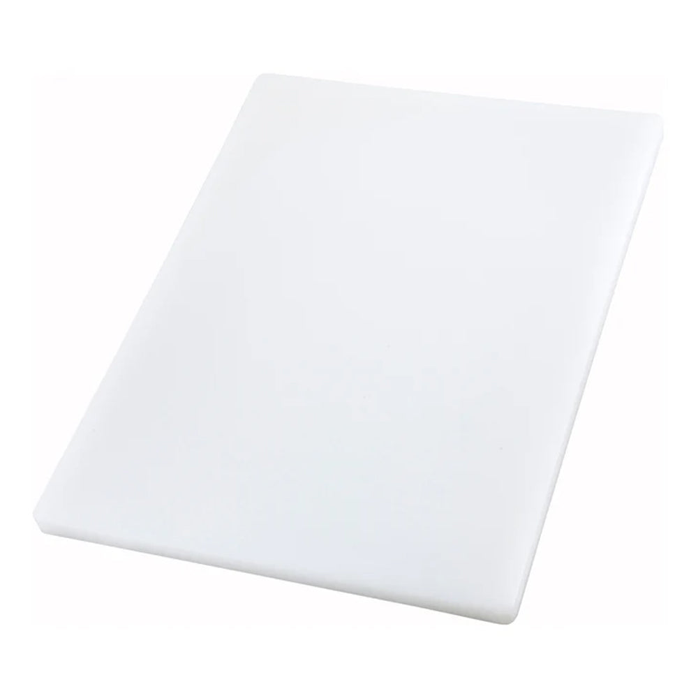 Winco White Rectangular Cutting Board, 15" x 20" x 1"