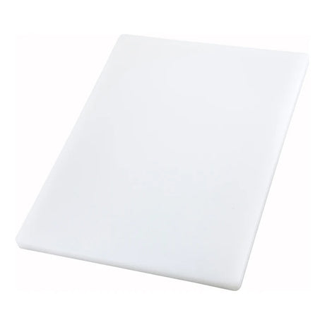 Winco White Rectangular Cutting Board, 15" x 20" x 1"