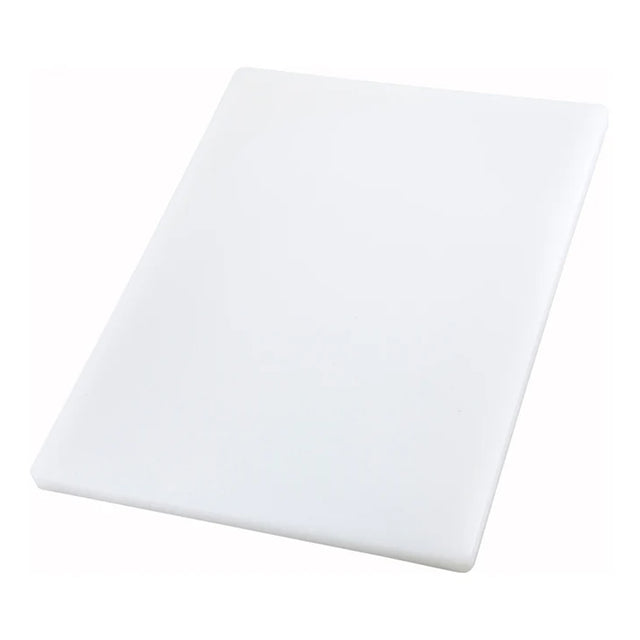 Winco White Rectangular Cutting Board, 15" x 20" x 1"