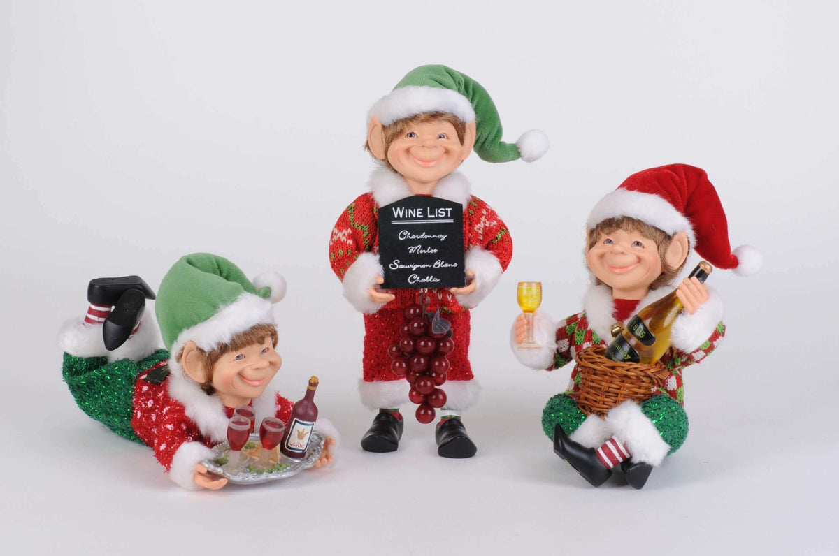3 Piece Wine Elf Set