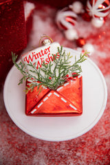 4” Winter Wishes Glass Ornament