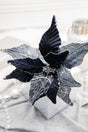 24” x 13" Winters Night Navy Poinsettia Stem