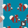 Cotton Lycra Knit Fabric Wintertime Petrol Blue