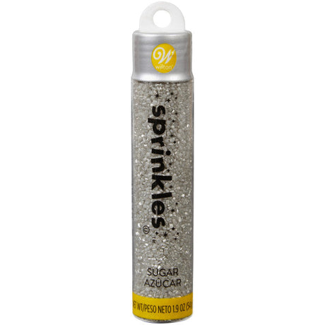 Wilton Silver Pearlized Sugar Sprinkles – 1.9 oz.