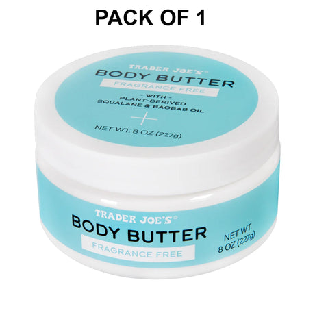 Trader Joe’s Fragrance-Free Body Butter - Moisturize and Repair Dry Skin | 8 Oz