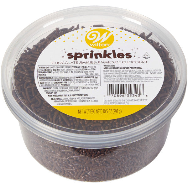 Wilton Chocolate Jimmies Tub, 10.5 oz. Sprinkles