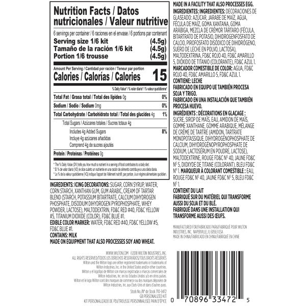 Wilton Customizable Gingerbread House Icing Decorations – 12 Count