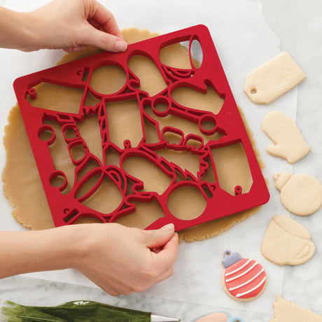 Wilton Christmas Multi-Cookie Cutter Sheet – 14 Shapes