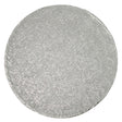 8" Round Silver Foil Cake Board Drum