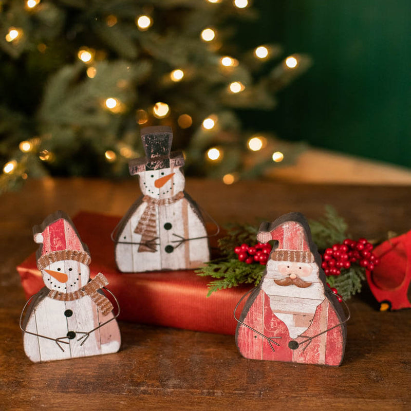 6" Santa/Snowman Decoration