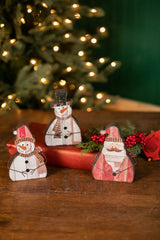6" Santa/Snowman Decoration