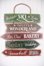 23.4” Wood Holiday Wall Sign