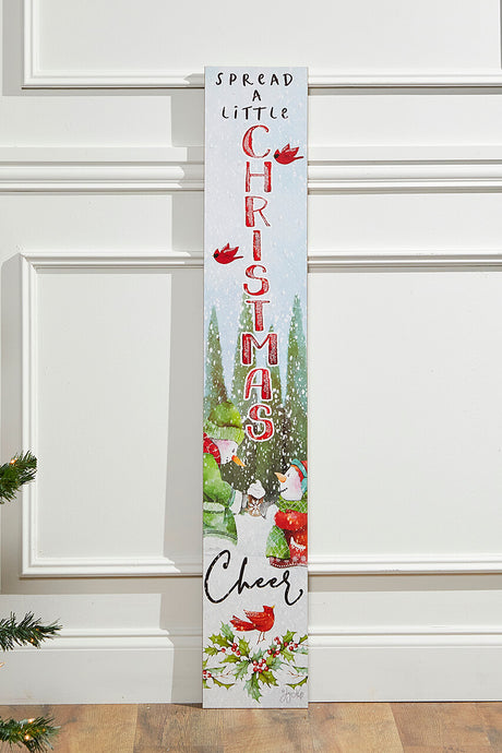 42" Wood Holiday Porch Sign