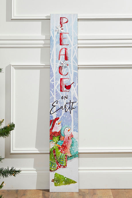 42" Wood Holiday Porch Sign