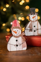 6" Santa/Snowman Decoration