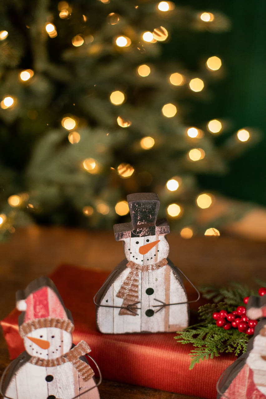 6" Santa/Snowman Decoration