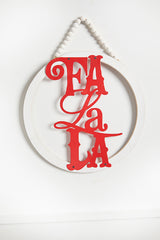 12" Oversized Wood Ornament