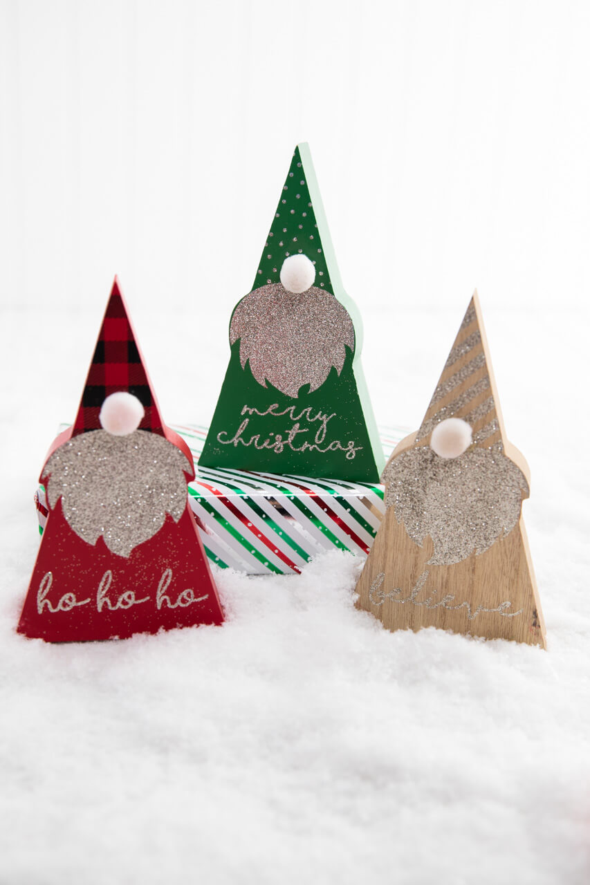 6.5" Wood Holiday Gnome
