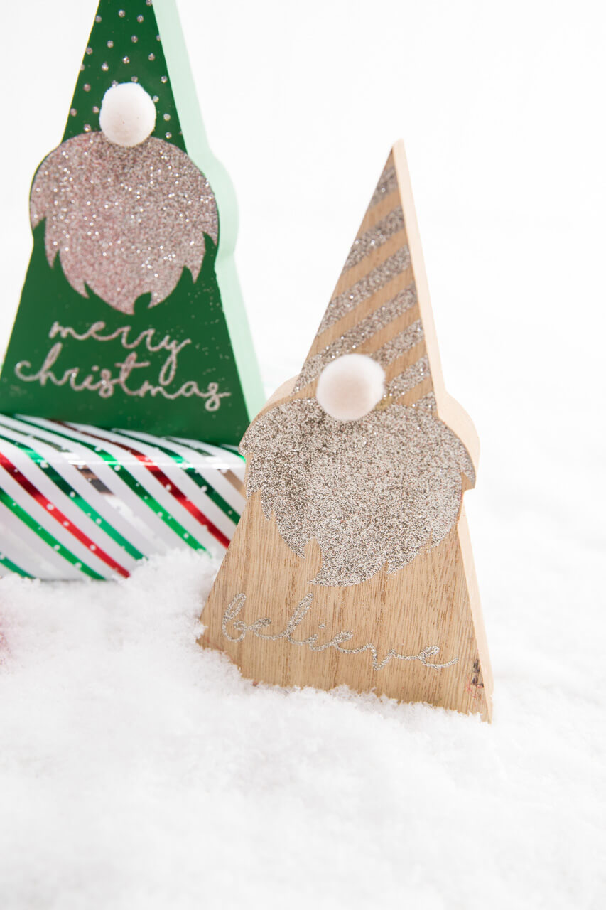 6.5" Wood Holiday Gnome