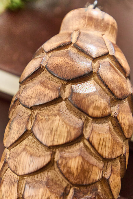5.75" Pinecone Wood Ornament