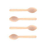 Wooden Culinary Spoon 4-1/2 Inch - Pack of 100