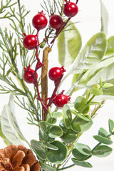 18" Berry and Holly Pine Pick