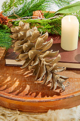 8” Plastic Sequoia Pinecone with Wire Ornament