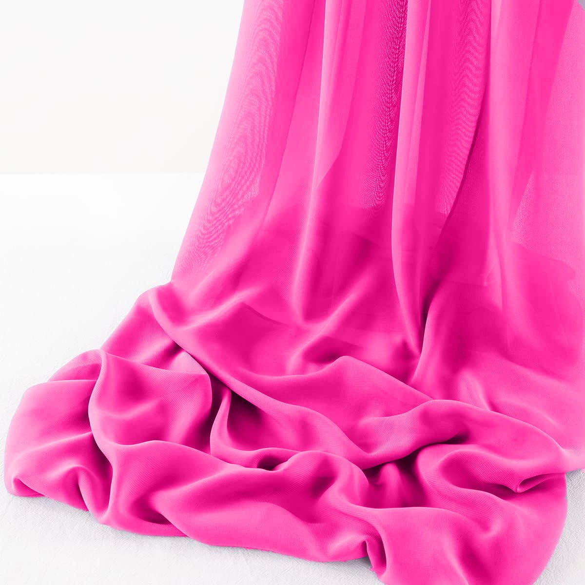 Chelsea Wool Dobby Chiffon Fabric - Solid Dobby Weave, 58" Width (1 Yard)