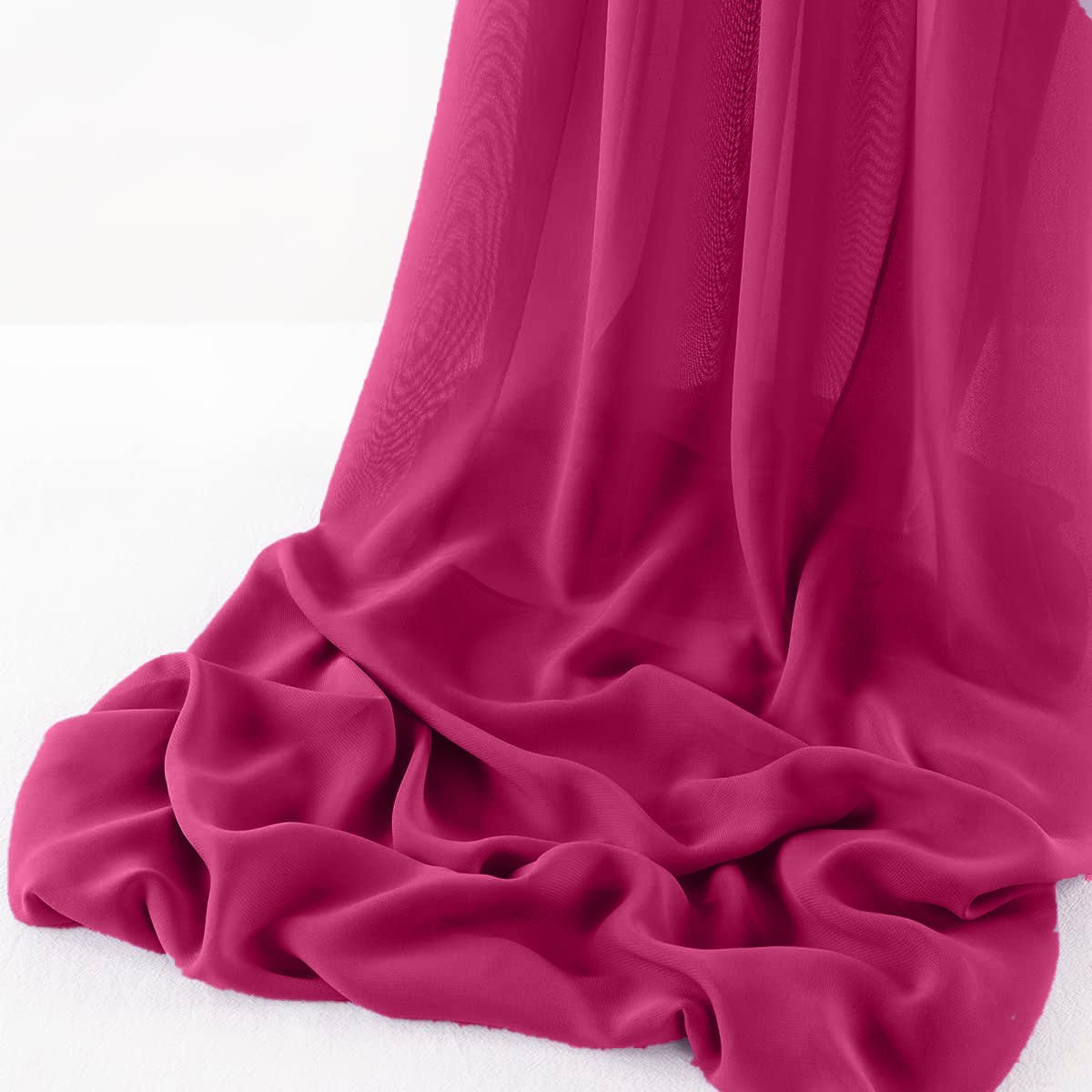 Chelsea Wool Dobby Chiffon Fabric - Solid Dobby Weave, 58" Width (1 Yard)