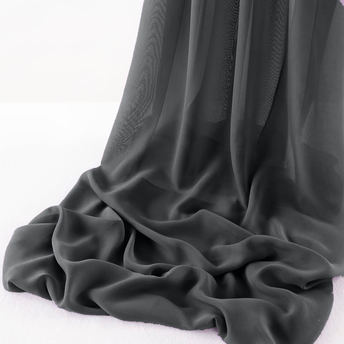 Chelsea Wool Dobby Chiffon Fabric - Solid Dobby Weave, 58" Width (1 Yard)