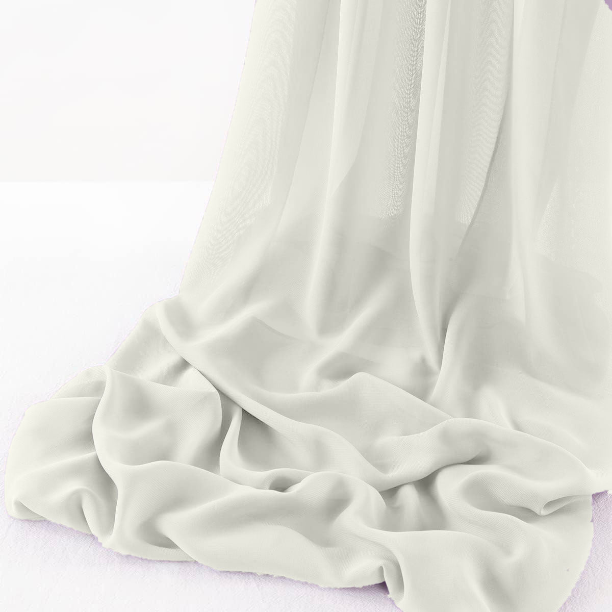 Chelsea Wool Dobby Chiffon Fabric - Solid Dobby Weave, 58" Width (1 Yard)